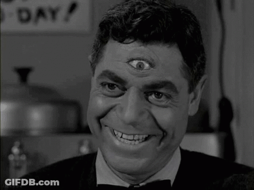 Black And White Man With Third Eye GIF