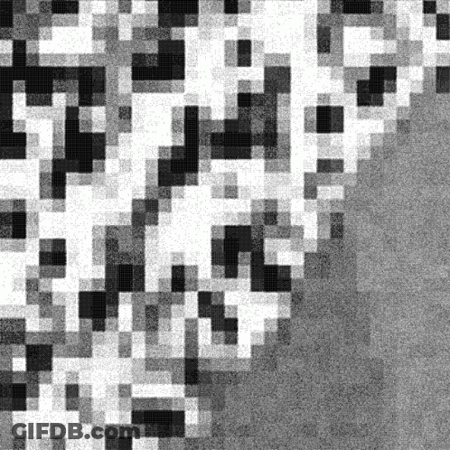 Black And White Maze With Squares GIF