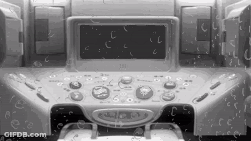 Black And White Medical Device With Water Drops GIF
