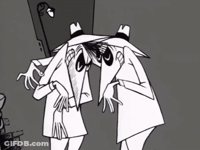 Black And White Men Drawing GIF
