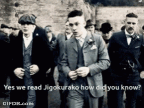 Black And White Men Yes We Read Jigokurako GIF