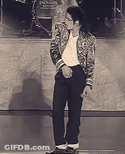 Black And White Michael Jackson Dancing GIF