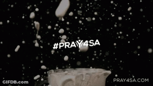Black And White Milk Splash Pray4Sa GIF