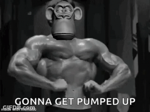 Black And White Monkey Gonna Get Pumped Up GIF