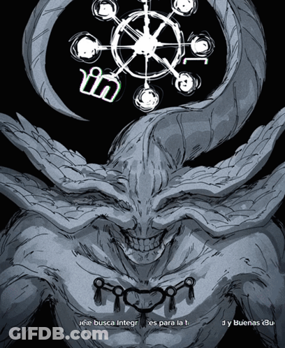 Black And White Monster Saying Busca Integ GIF