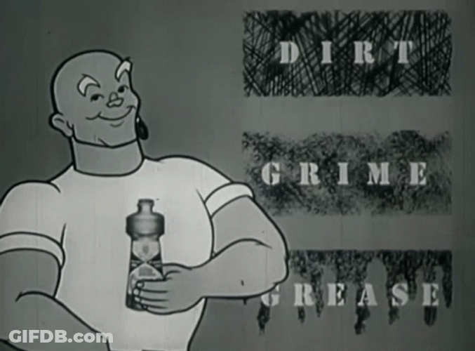 Black And White Mr Clean Meme GIF