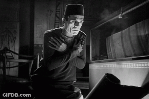 Black And White Mummy GIF