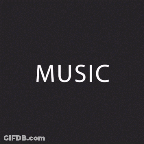 Black And White Music Logo GIF
