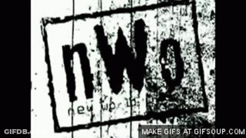 Black And White N.W.O. Logo GIF