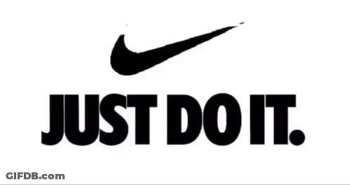 Black And White Nike Logo Just Do It GIF