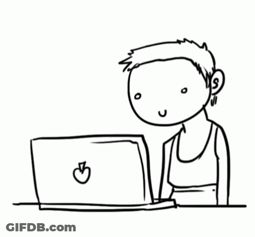 Black And White Nope Ribbon GIF