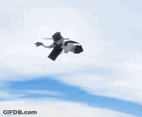 Black And White Object Flying GIF