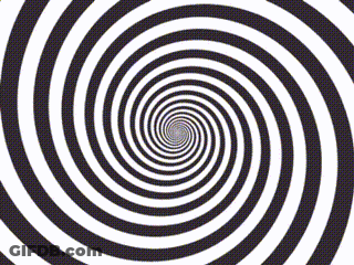 Black And White Optical Illusion Spiral GIF