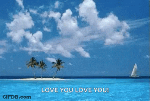 Black And White Palm Trees Tropical Tropes GIF