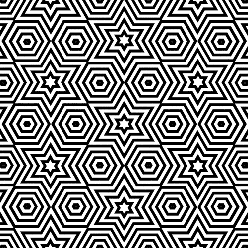 Black And White Pattern Optical Illusion GIF