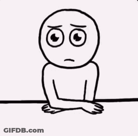 Black And White Person Covering Face In Puddle GIF