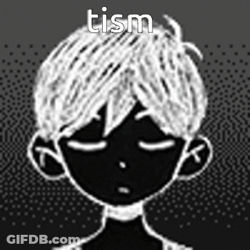 Black And White Person Eyes Closed Tism GIF