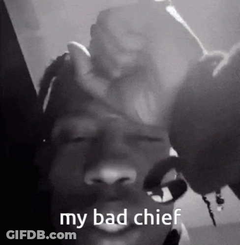 Black And White Person Hand On Head My Bad Chief GIF