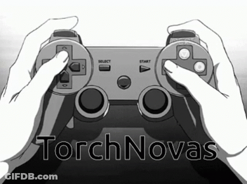 Black And White Person Holding Game Controller Torch Novas GIF