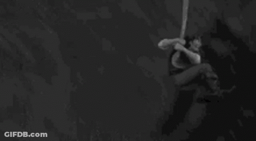 Black And White Person Holding Sword GIF