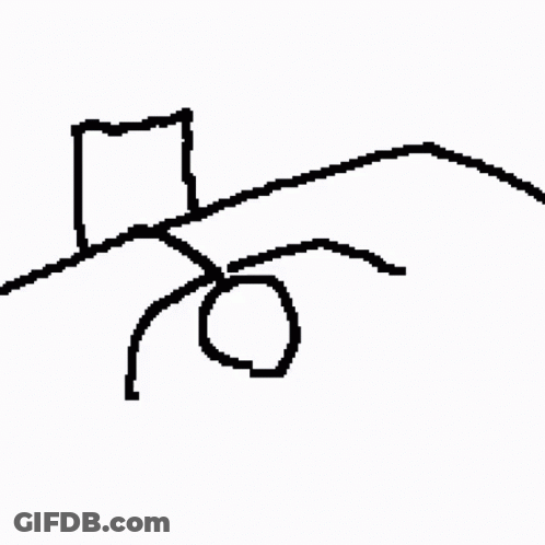 Black And White Person Laying On Bed With Pillow GIF