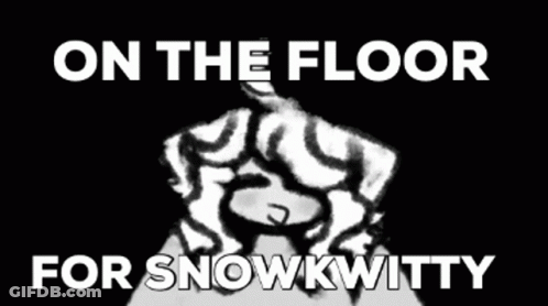 Black And White Person On The Floor For Snowkwitty GIF