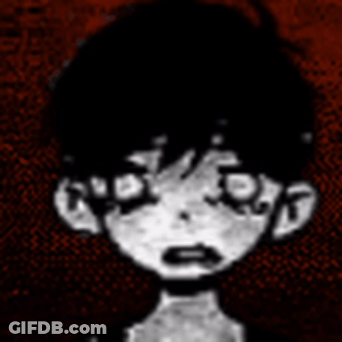 Black And White Person's Face GIF