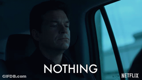 Black And White Person Saying I'm Nothing GIF