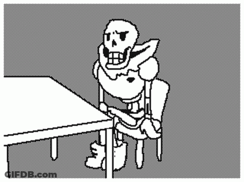 Black And White Person Sitting In Chair With Open Mouth GIF