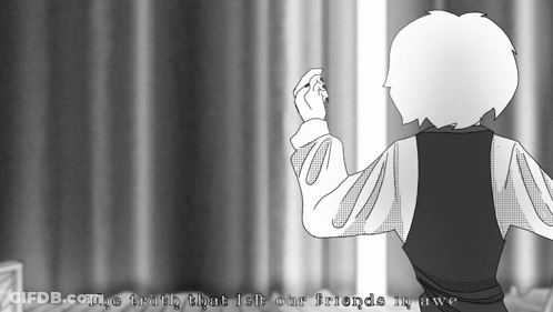 Black And White Person The Thing That Left Our Friends Awake GIF