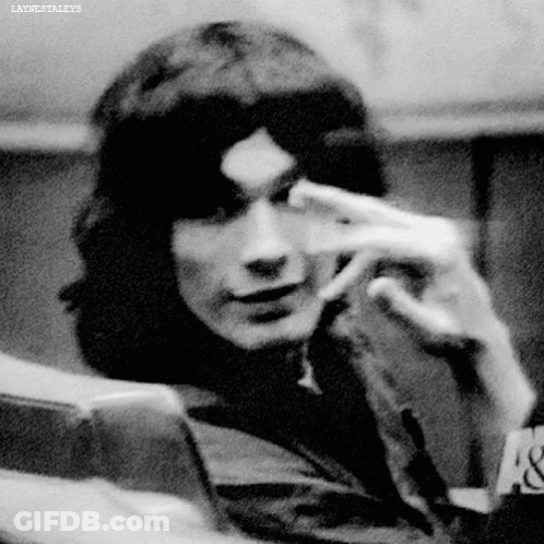Black And White Person With A & B GIF