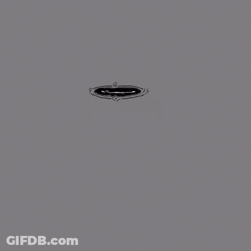 Black And White Person With Circle And Letter K GIF