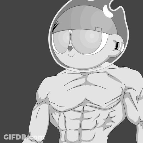 Black And White Person With Helmet GIF