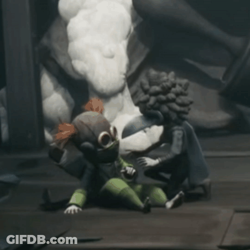 Black And White Person With Large Head 8:43 GIF