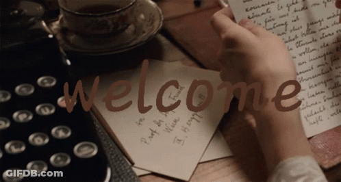 Black And White Person Writing With Pen GIF