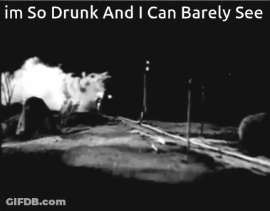 Black And White Photo Im So Drunk And I Can Barely See GIF