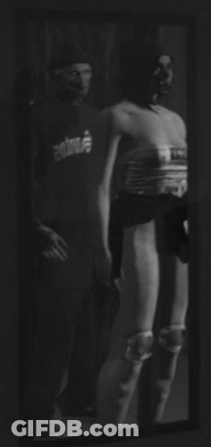 Black And White Photo Man And Woman Anime Shirt GIF