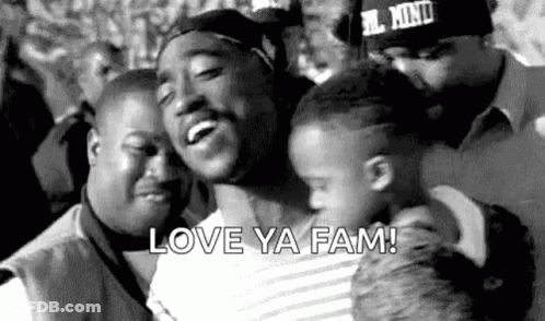 Black And White Photo Man Holding Child Love Ya Fam GIF