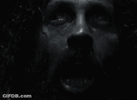 Black And White Photo Of A Person's Face GIF