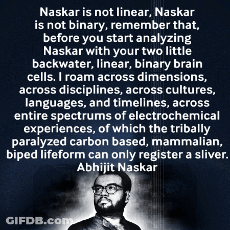 Black And White Photo Of Abhijit Naskar GIF
