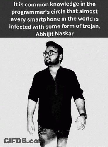 Black And White Photo Of Abhijit Naskar GIF