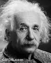 Black And White Photo Of Albert Einstein GIF