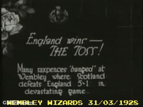 Black And White Photo Of England Winning The Toss GIF