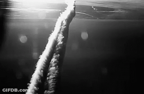 Black And White Photo Of Jet Flying GIF