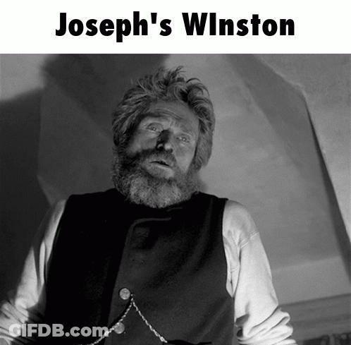 Black And White Photo Of Joseph Winston GIF