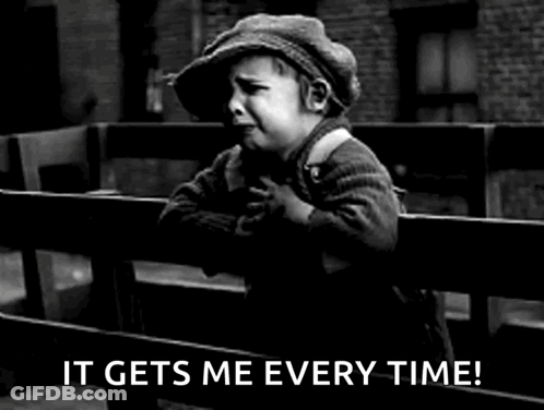 Black And White Photo Of Little Boy On Bench GIF