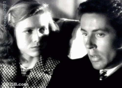 Black And White Photo Of Man And Woman 2021 GIF