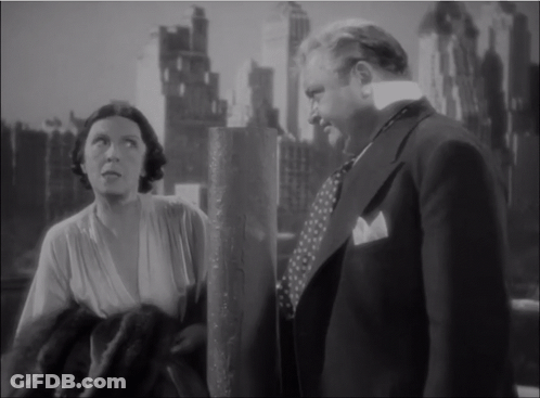 Black And White Photo Of Man And Woman GIF