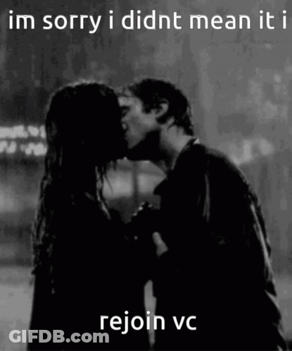 Black And White Photo Of Man And Woman Kissing Saying Im Sorry I Didnt Mean It GIF