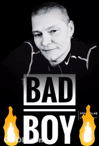 Black And White Photo Of Man Bad Boy GIF